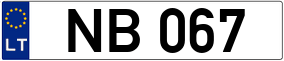 Trailer License Plate